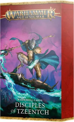 Produktbild von Age of Sigmar Warscroll Cards Disciples of Tzeentch Englisch