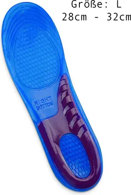 Produktbild von Einlegesohlen Gel Sport Fersensporn Orthopädische Schuh Einlage Größe L: 38-47