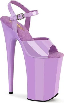 Produktbild von INFINITY-909 Pleaser hohe Damen High Heels Plateau Sandalen lavendel Lack