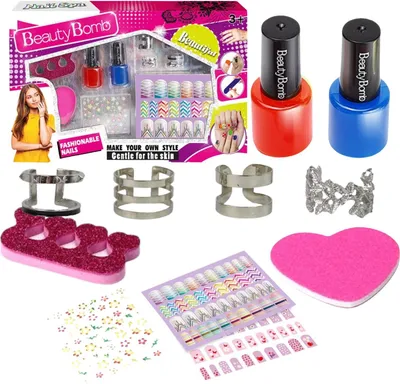 Produktbild von Nagellackierset Schmuckaufkleber Ringe Glitzer
