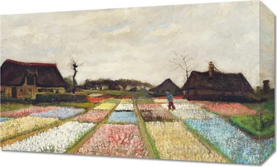 Image de Tableau 50 x 30 cm « Fleurs en Hollande » de Van Gogh Vintage