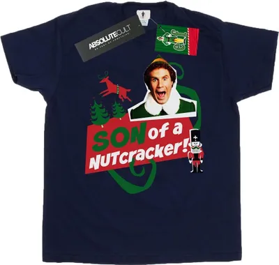 Produktbild von Elf - "Son Of A Nutcracker" T-Shirt für Herren BI23441 (3XL) (Marineblau)