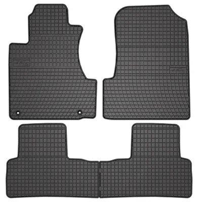 Productafbeelding van Rubberen automatten voor Honda CR-V III 2006-2011 (SUV) – 4-delig, zwart, op maat – Wielganizator SolidPRO
