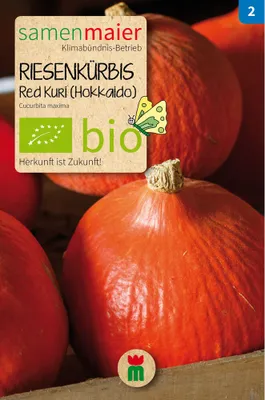 Produktbild von Kürbis Red Kuri - Saatgut für zirka 5 Pflanzen