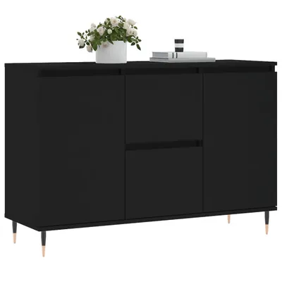 Produktbild von "im Sonderangebot"Sideboard - praktischem Design - Wohnzimmerschrank - Kommde für Flur - Schwarz 101,5x35x70 cm Holzwerkstoff DEMöbel 7734024