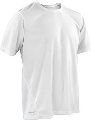 Produktbild von SPIRO S253M | Mens Quick Dry Sport T-Shirt + Schnell trocknend - Farbe: White - Größe: XXL