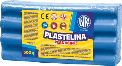 Zdjęcie produktu dla Plastelina 500 g, niebieska