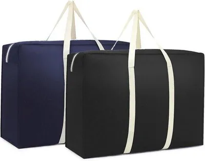Produktbild von Grosse Transporttaschen mit Reißverschlüssen - Set aus 2 Stücken