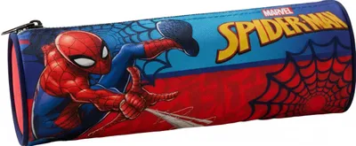 Produktbild von Marvel Spiderman Federmäppchen, dreifaches Federmäppchen, für Schule und Kindergarten, für Kinder und Jungen, 22 x 12 cm, Spiderman