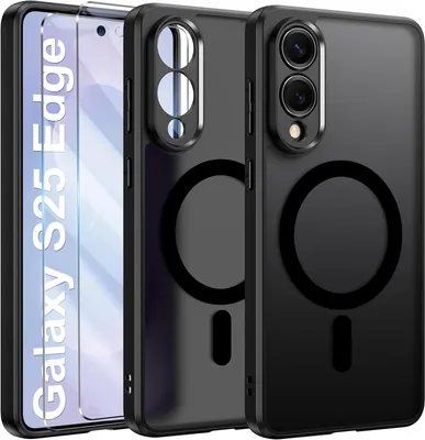 A product shot of a phone case and screen protector.