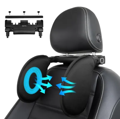 Productafbeelding van Hoofdsteun voor Auto met Verstelbare Neksteun (Zwart)