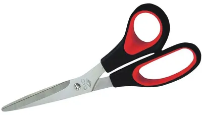 Produktbild von Wedo 976 8, Gerader Schnitt, Einzelbild, Schwarz, Rot, Edelstahl, Polypropylen, Gerader Griff