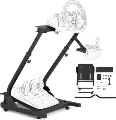 Produktbild von Crenex Lenkradständer Lenkrad Halterung Halter für Logitech G25, G27, G29, G920 Stahl