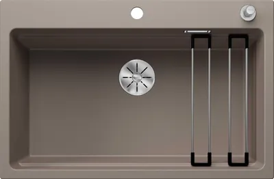 Immagine prodotto di BLANCO ETAGON 8, SILGRANIT® PuraDur®, tartufo, con telecomando per scarico, con accessori