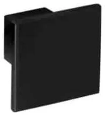 Productafbeelding van Meubelknop van zamac met een matte zwarte afwerking, diameter 30 mm