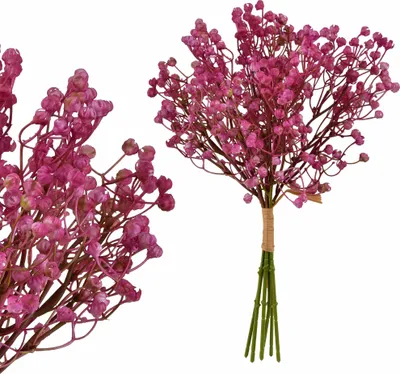 Immagine prodotto di Mazzo di fiori artificiali in plastica Viridis Gypsophila 15x15x33 cm, bianco, 6 pezzi