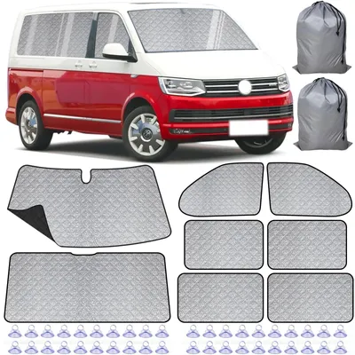Obrázek produktu pro Sada 8 vnitřních tepelných slunečních clon pro VW T5/T6 Van