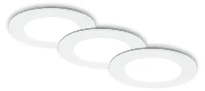 Immagine prodotto di BRILONER - Set di 3 luci da incasso LED a soffitto, luci da incasso CCT, faretto da incasso LED per bagno, faretto da incasso per bagno IP44, bianco, 92x45 (DxH)