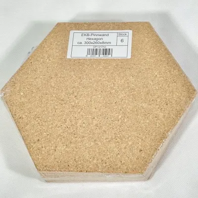 Obrázek produktu pro EKB-Kork pinboard HEXAGON - lisovaný korek-