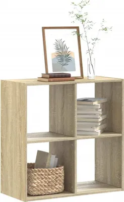 Produktbild von Möbel Bücherregal Sonoma-Eiche 68,5x32x68,5 cm Holzwerkstoff - Bücherregale &16730