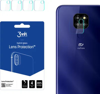 Produktbild von 3mk Hybridglas Lens Protection für MyPhone Now Kamera Objektiv Kameralinse 0,16mm 6H (4 Stück)