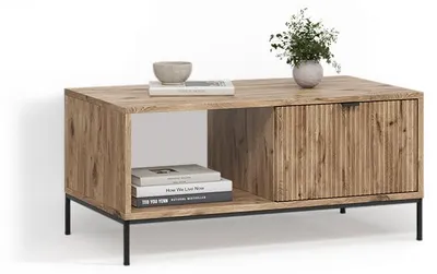 Immagine prodotto di Tavolino Livinity Aterno Quercia vichinga con un cassetto, Model 58955