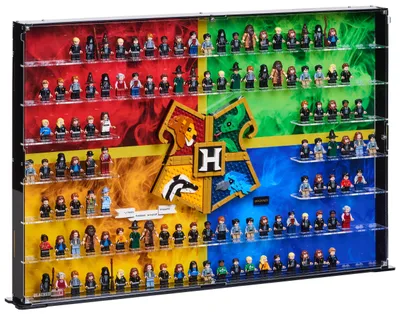 Produktbild von Blacked Brick Vitrine für LEGO® 76462 Harry Potter – Wappen & 136 Minifiguren