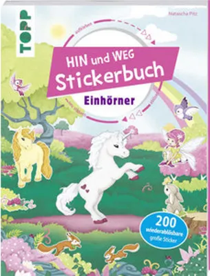Produktbild von Das Hin-und-weg-Stickerbuch. Einhörner
