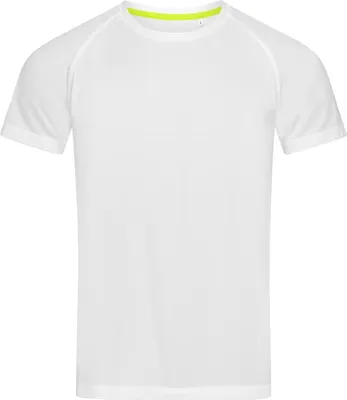 Produktbild von Stedman Herren Active Raglan Mesh T-Shirt AB343 (XL) (Weiß)