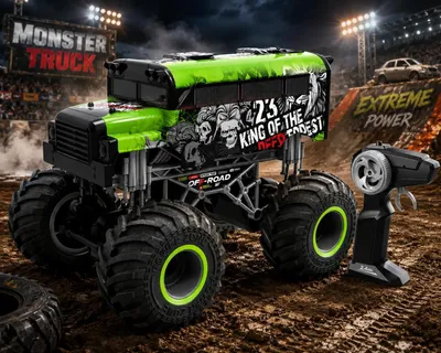 Image de CRAZON R/C camion télécommandé grandes roues 1/16 2.4GHz
