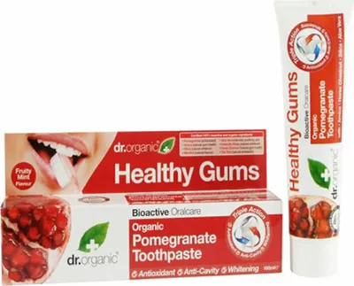 Produktbild von Dr Organic Pomegranate Toothpaste 100ml