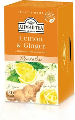Obrázok produktu pre Ahmad Tea - Ovocn aj Lemone & Ginger 40g, 20 vreciek