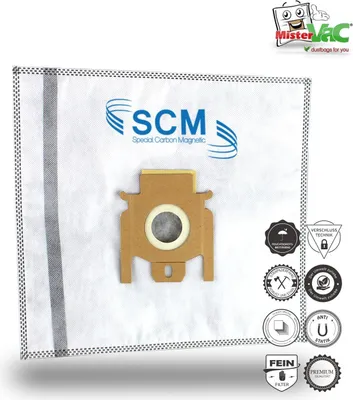 Produktbild von MisterVac Staubsaugerbeutel 10 Stück kompatibel mit Miele S 749 SCM