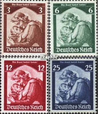 Produktbild von Briefmarken Deutsches Reich 1935 Mi 565-568 (kompl.Ausg.) mit Falz Saarabstimmung