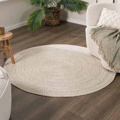 Zdjęcie produktu dla Volero - Dywan okrągły z juty - Bali Biały - Ø 120 cm