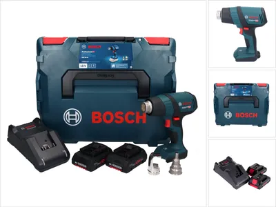 Produktbild von Bosch GHG 18V-50 Professional Akku Heissluftgebläse 18 V 300° C / 500° C + 2x ProCORE Akku 4,0 Ah + Ladegerät + L-Boxx