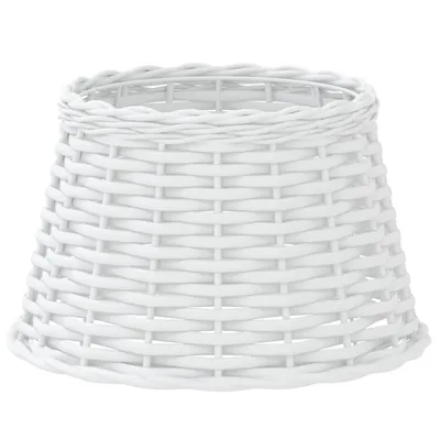Produktbild von vidaXL Lampenschirm Weiß Ø38x23 cm Korbweide