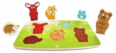 Image de Puzzle en bois pour enfants Hape 6 pièces