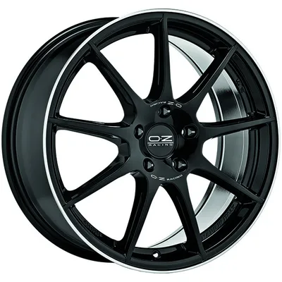 Produktbild von ALUFELGE OZ Racing VELOCE GT 8x18 5x112 ET 35 GLOSS BLACK+DIAMOND LIP+SILVER LETTERING