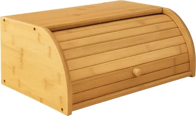 Produktbild von BEGRYF Brotkasten Bambus 40,5x27x16 cm, Rollbrotkasten mit Schiebetür Brotkorb
