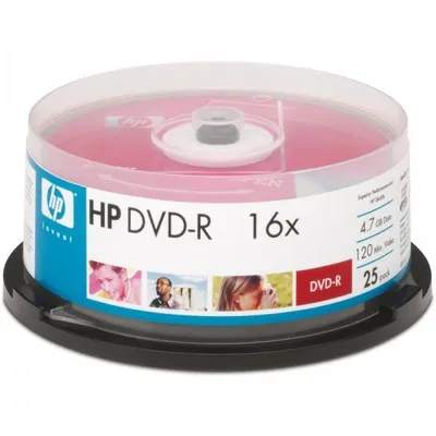 Produktbild von HP DVD-R 4.7GB 25er Pack DVD-R, 4,7 GB, 120 min