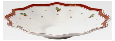 Produktbild von Untertasse, 16,5 cm, Premium Porzellan, Weiß/Rot