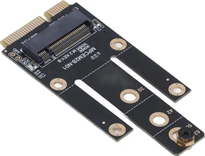 Imagen del producto de Adaptador PCB de Mini PCIe a M.2 NGFF, convertidor de Mini PCI Express a M.2, compatible con ranura para tarjeta SIM Nano, para módulos 5G, 4G y 3G