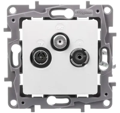 Immagine prodotto di Presa TV+R+SAT terminale 10dB LEGRAND NILOE 764565 bianca