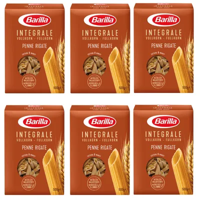 Immagine prodotto di Barilla Pennette Rigate Integrale pasta integrale 500g confezione da 6 pezzi
