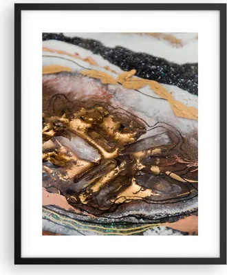 Produktbild von Gerahmtes Poster - Schwarzer Rahmen - Abstraktion Marmor Textur - 40x50 cm - Wand Bild - Wanddeko - Wandbilder - Kunstposter - Wandposter - Bilderrahmen - Bilder - Kunstdruck - P2BPA40x50-4549