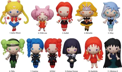 Produktbild von Sailor Moon 3D PVC-Taschenanhänger Series 8 Display (24)
