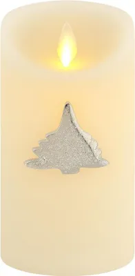 Produktbild von Marrakesch Kerzenstecker Silber 6x6cm | Candle Pins Stecker für Adventskranz, Stumpenkerzen & Kerzenhalter als Tannenbaum Deko Muster -B- | Weihnachtsdeko Adventsdeko Kerzenpin Pin zum Stecken