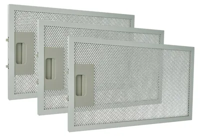 Produktbild von vhbw 3x Filter Metallfettfilter Ersatz für Klarstein 10032228 für Dunstabzugshaube, Aluminium