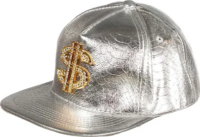 Produktbild von Silberne Dollar Cap - Basecap Kappe für Fasching
